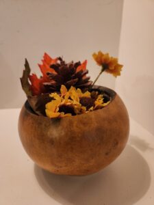 Small gourd with flowers